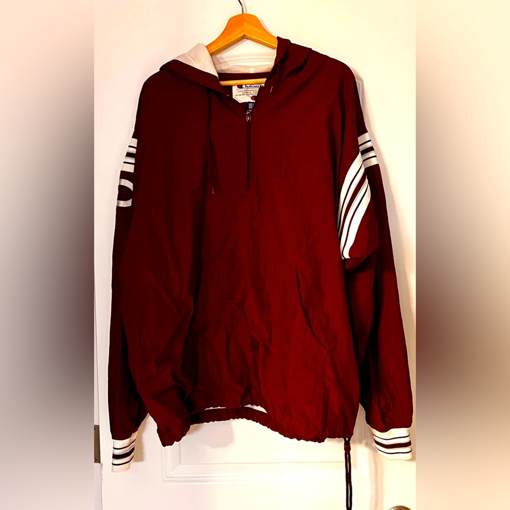 Vintage University of Chicago windbreaker hoodie.